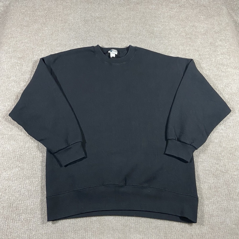 Vintage Pro Spirit Select Sweats Sweatshirt Men Large Black Crewneck Made In USA